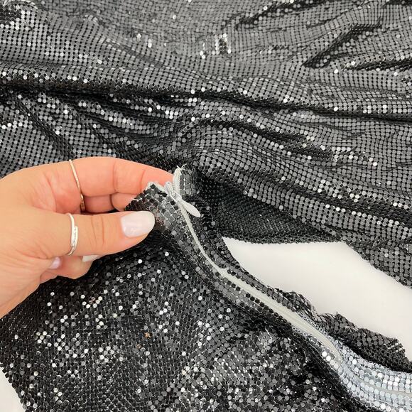 Michael Costello x REVOLVE | Evangeline Mini Dress in Black & Pewter M w/ Tags - Picture 10 of 13